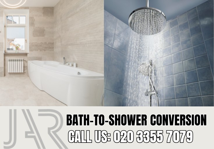 Bath to Shower Conversion by Hamptonhill Bathroom Fitters
