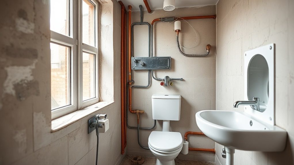 Bathroom Plumbing and Electrics in Hampton Hill